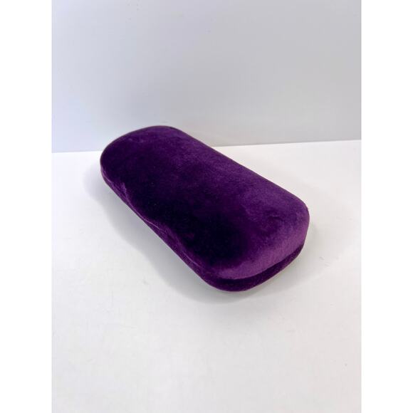 Gucci Purple Velvet Glasses Clamshell Hard Case Cloth, & Dust Bag (No Glasses) - Picture 6 of 8